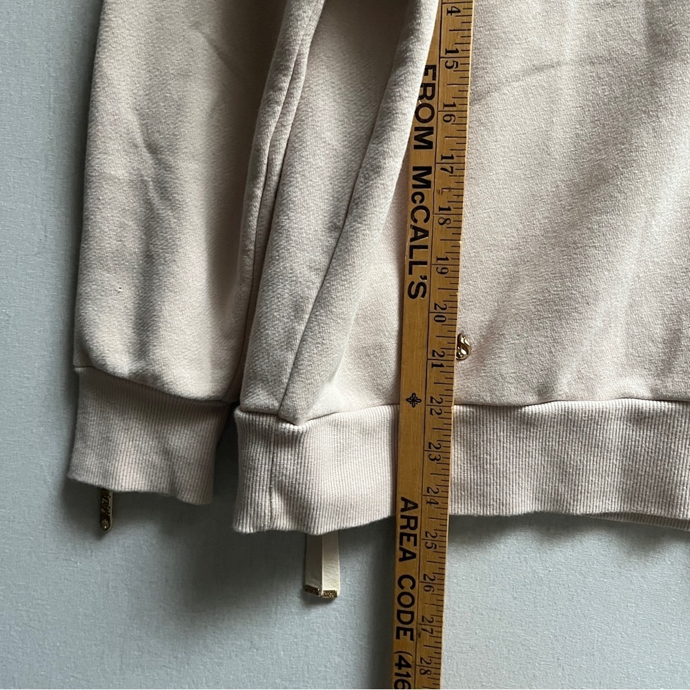 KAZAI Paparazzi Half Zip Oversize Hoodie XS Beige Streetwear - Picture 11 of 11